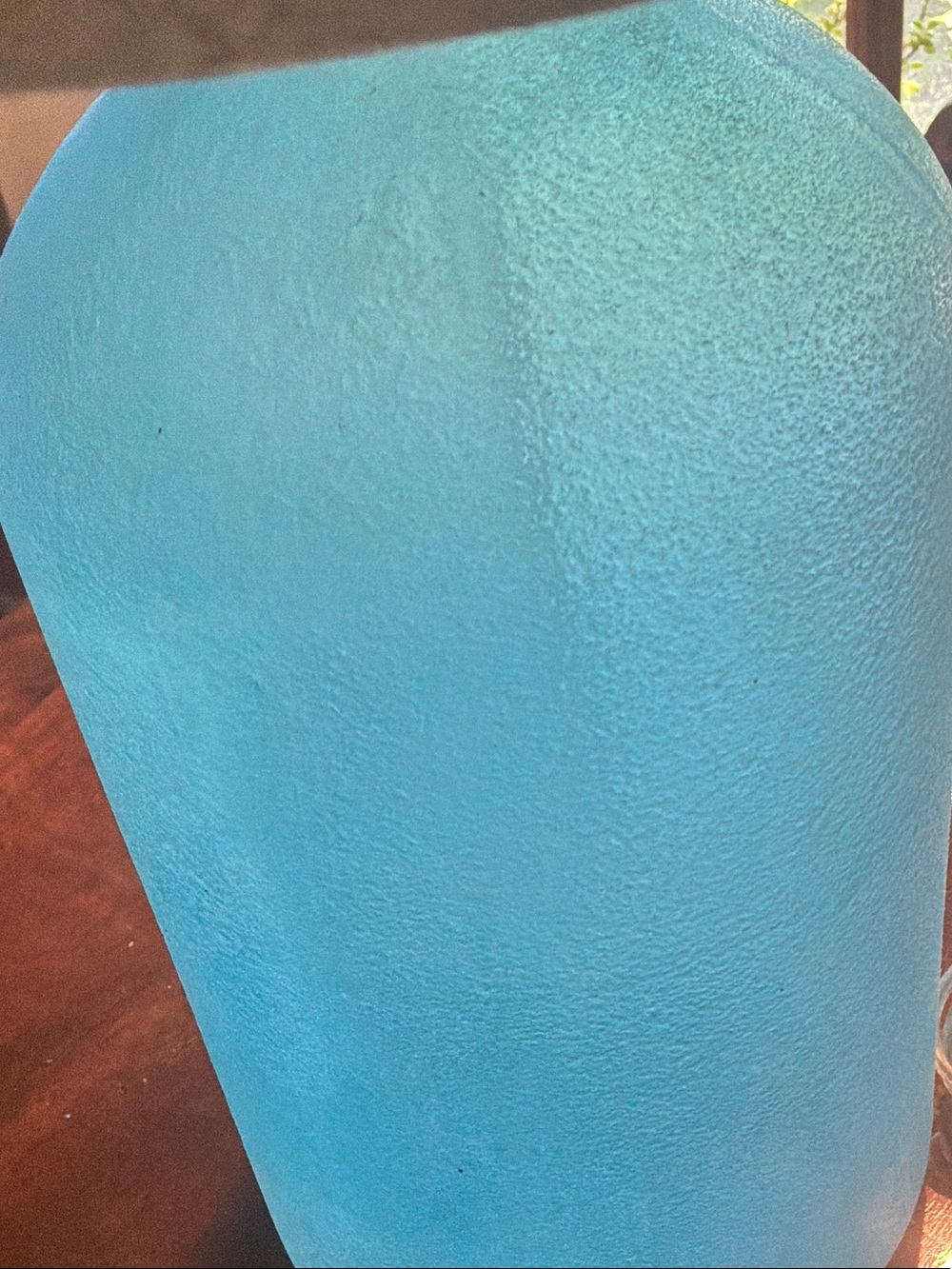 Frosted Aqua Glass Jar Table Lamps with Neutral Linen Shades beautiful!!! - Picture 2 of 7